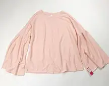 Xhilaration Womens Sleepwear Just Peachy Size Medium Pullover Bell Sleeve