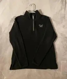 Victoria's Secret  pink black fleece quarter zip