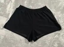 Frankies Bikinis Shorts XL Black Terry Cloth Pull On Cover Up Beach Casual