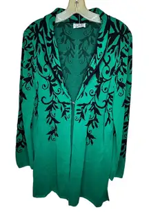 Vintage The Look Green Cardigan‎ Sweater