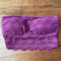 Hollister Magenta Strapless Lace Bandeau NWOT