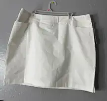 Soft Surroundings Soft Essential Superla Skort, White, 1x