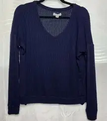 Velvet Graham Spencer Waffle Knit Long‎ sleeves top