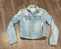 LoveTree distressed denim jacket