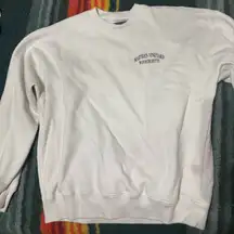 Abercrombie & Fitch soft a&f essentials Ivory Crewneck Sz S Martha’s Vineyard