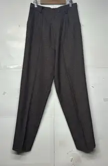 35th & 10th Women’s Size 9 High Waist Plaid Tapered Dress Pants Brown Gray