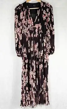 Isabel Marant Floral Silk Crepe Midi Dress Size Small US 4