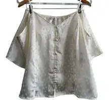 Valerie Stevens Silky Slinky Ivory‎ Polka Dot Camisole & Shorts Pajama Set XL