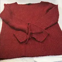 Love Tree Rich Red Crew Neck Sweater