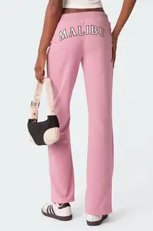 Edikted Pink Malibu Sweatpants