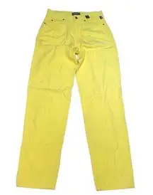 Vintage Versace high rise yellow jeans