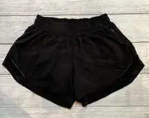 Lululemon  Hotty Hot Short II Long 4” Women 6 Black