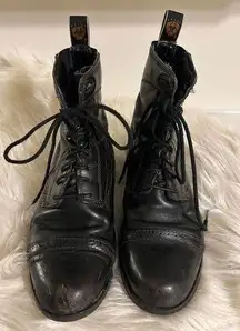 Ariat Dark Brown Lace Up Paddock Boots size 6B