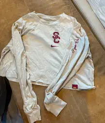 USC Nike Tee Trojans Crop