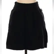 Good American The High Waist Sweatskirt Black Size 1 Pockets Elastic Waist Sport