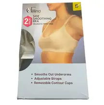 Felina Side Smoothing Seamless Wireless Set of 2 Bras Small