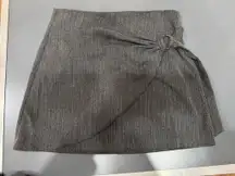 Faux Wrap Mini Skirt