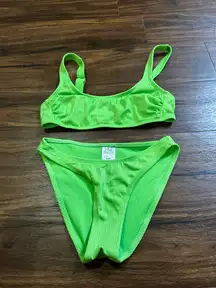 green bikini set