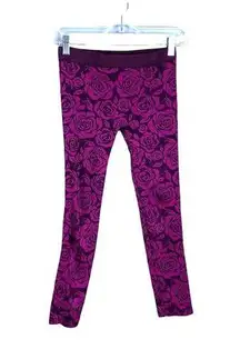 Blue Star Clothing Co Pink Rose Leggings - Size Small