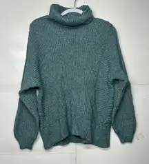 American Eagle Women’s Small Green Cowl Neck Knit Sweater
