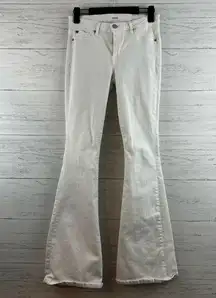 Hudson White Flare Denim Jeans Size 27