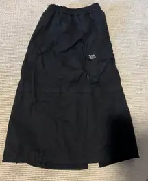 black high waisted skirt