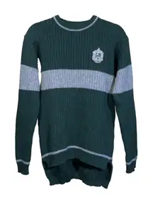 Harry Potter Slytherin Quidditch Ribbed Knit Wool Sweater Adult Medium Scotland