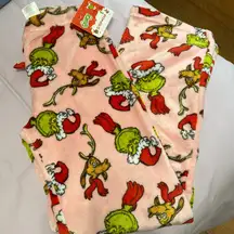 The Grinch and Max Christmas Pink Soft Pajama Pants Size SMALL NWT