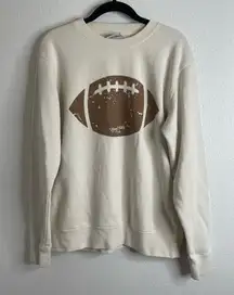 Living Fully Co Mallory Ervin It's Game Day Football Crew Neck Sweatshirt Small