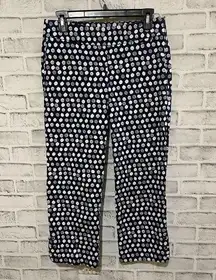 Lilly Pulitzer Palm Beach Fit navy blue with white lemon print cropped pants 2