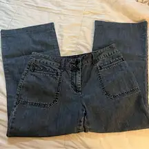 Heritage Slim Flare Capri Jeans. Size: 6P/28