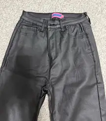 Edikted Leather Flare Pants