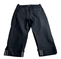 Riders Black Cropped Pants Size 6M