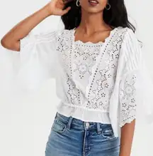 Outfitters White Eyelet Top