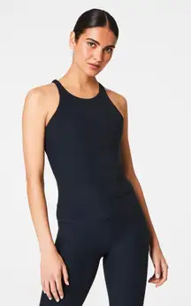 Spanx High Neck Shelf Tank Top 3X‎ NWT Black Strappy Back Activewear Yoga Layer