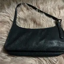 A/X Armani Exchange Black Textured Shoulder Bag