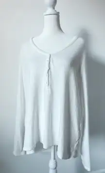 Gap Long Sleeve Super Soft Henley Top