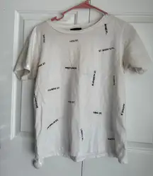 J. Crew white new york street tshirt size medium