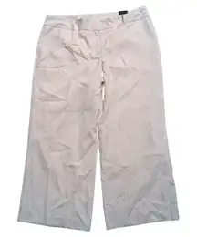 LANE BRYANT Plus 26 4X Curvy Fit Lena Wide Leg Cream Dress Pants NWT NEW