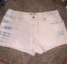 Bleached Denim Shorts