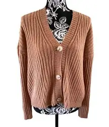 Shein Knit Button Up Sweater Boho Bohemian Everyday Casual Spring Hippie Winter