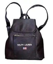 Ralph Lauren Polo Sport Vintage Navy Blue Satin Mini Backpack