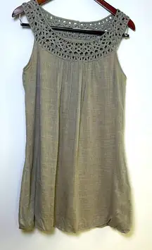 Mustard‎ Seed Tan Embellished Tunic Dress
