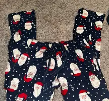 Old Navy Santa Print Pajama Bottoms - Navy