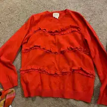 Sézane Sezane sweater tangerine wool L