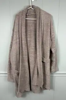 Barefoot Dreams Cozy Chic Long Thick Sweater Open Front Cali Cardigan 2X Winter
