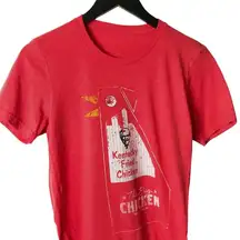 Kentucky Fried Chicken The Big Chicken T Shirt Graphic Tee Cotton Red Small S