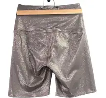 NWT - Beyond Yoga - Shine Taupe Biker Shorts - S