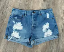 light wash jean Shorts size 27