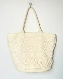 Shade & Shore Jacquard‎ Print Blanket Tote Handbag